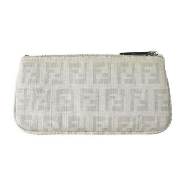 2202123001016 3 Fendi Zucchino Coin Case PVC White