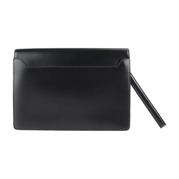 2203023007024 3 Loewe Diplomatico Calf Leather Clutch Bag Black