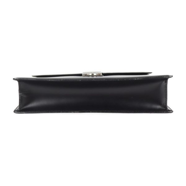 2203023007024 4 Loewe Diplomatico Calf Leather Clutch Bag Black