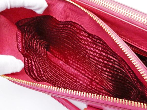 22037200494ita 08 Prada Magenta Galleria Saffiano Leather Medium 2 Way Bag Pink