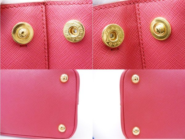 22037200494ita 13 Prada Magenta Galleria Saffiano Leather Medium 2 Way Bag Pink