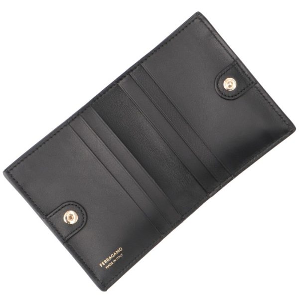 2204340001 4 Ferragamo Wallet Bifold Wanda Gancini Small Black