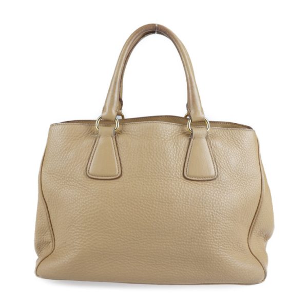 2206013007018 3 Prada VITDAINO Leather Handbag Beige