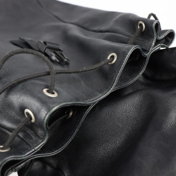 2206013007021 7 Prada Leather Rucksack Black