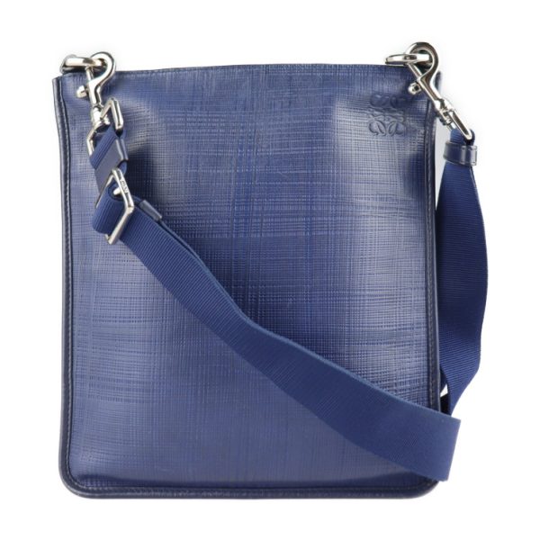 2206023008055 1 Loewe Anagram Leather Crossbody Bag Blue