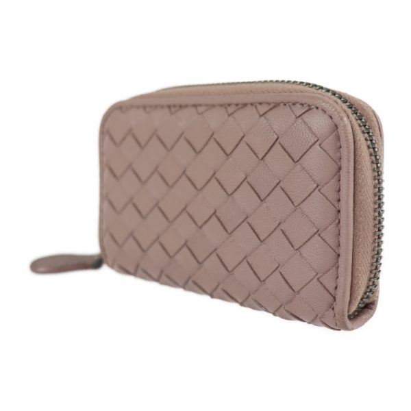 2206033008020 2 Bottega Veneta Intrecciato Leather Coin Case Pink