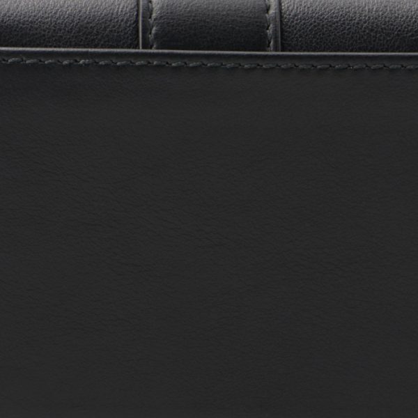 2206330001 3 Ferragamo Wallet Bifold Hug Compact Mini Coin Purse Black