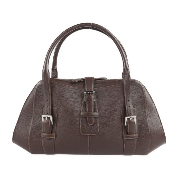 2207023007091 1 Loewe Senda Leather Handbag Brown