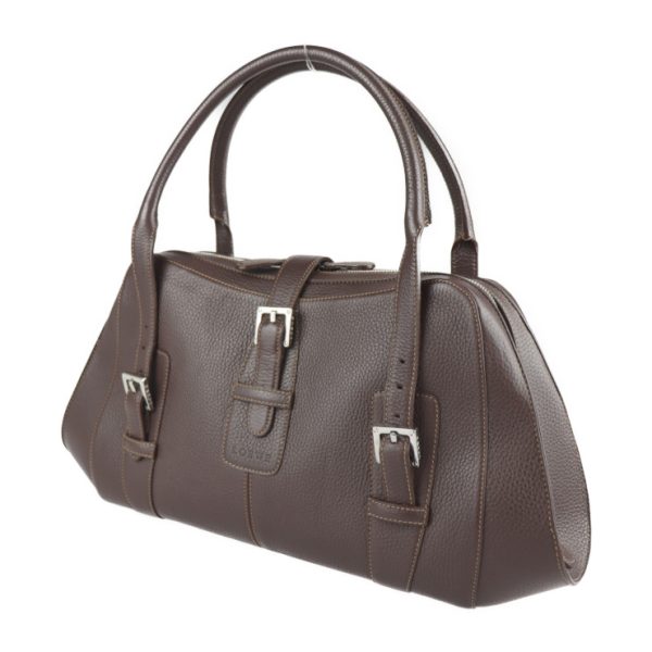 2207023007091 2 Loewe Senda Leather Handbag Brown