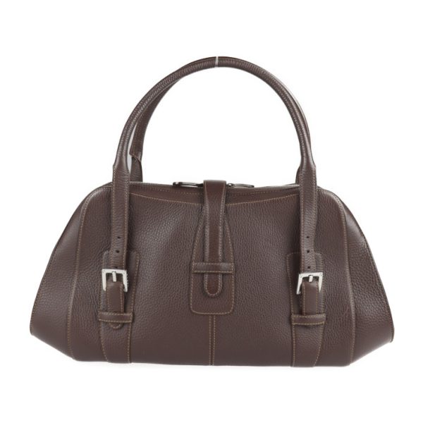 2207023007091 3 Loewe Senda Leather Handbag Brown