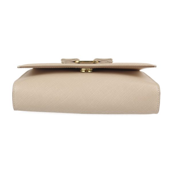 2207023007097 4 Salvatore Ferragamo Vara Leather Shoulder Bag Beige