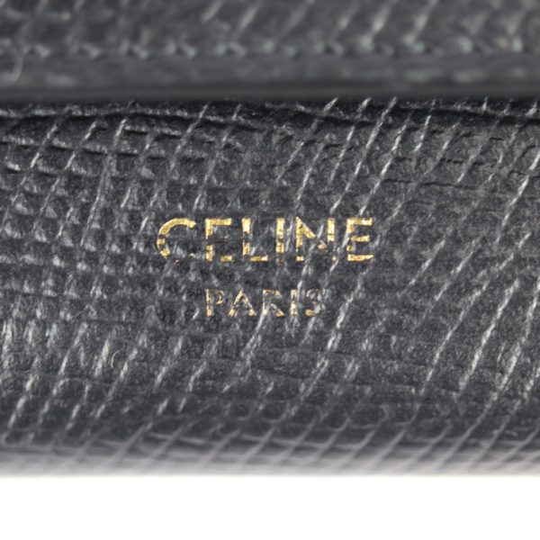 2207083008034 8 Celine Small Trifold Calf Leather Wallet Black