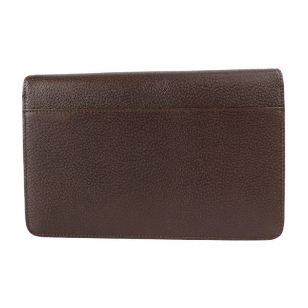 2207113007057 3 Salvatore Ferragamo Leather Clutch Bag Brown