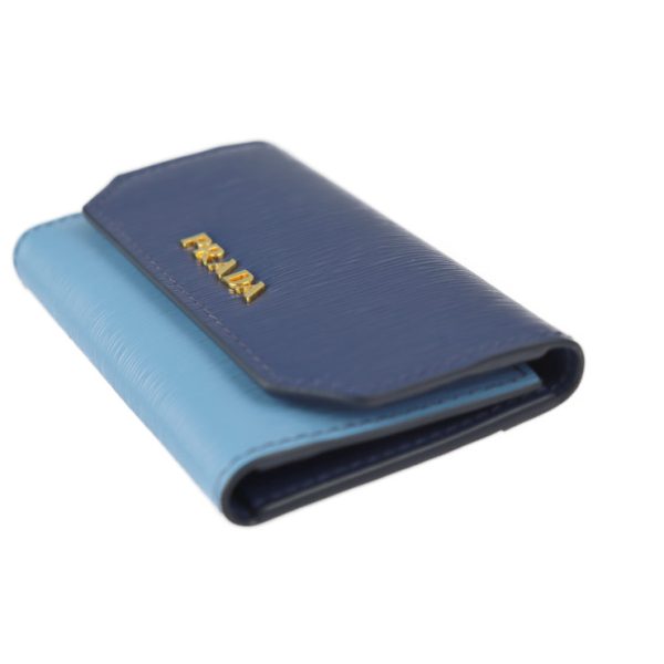 2207123002051 2 Prada Leather Key Case Blue