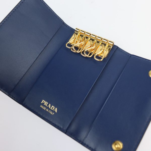 2207123002051 6 Prada Leather Key Case Blue