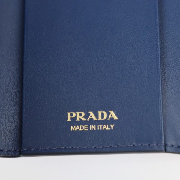 2207123002051 8 Prada Leather Key Case Blue