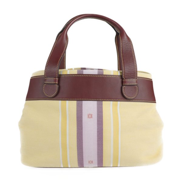 2208073001048 1 Loewe Canvas Leather Tote Bag Yellow Orange