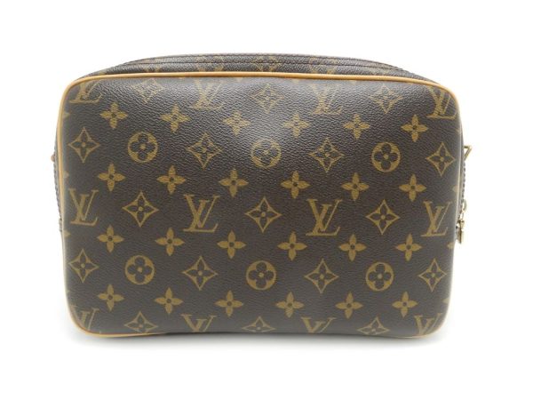 22087202624 07 Louis Vuitton Monogram Reporter PM Shoulder Bag Brown