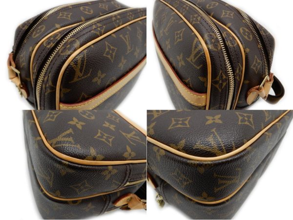 22087202624 09 Louis Vuitton Monogram Reporter PM Shoulder Bag Brown