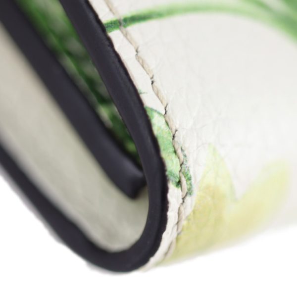 2209023010119 5 Salvatore Ferragamo Gancini Leather Long Wallet Ivory Green Multicolor