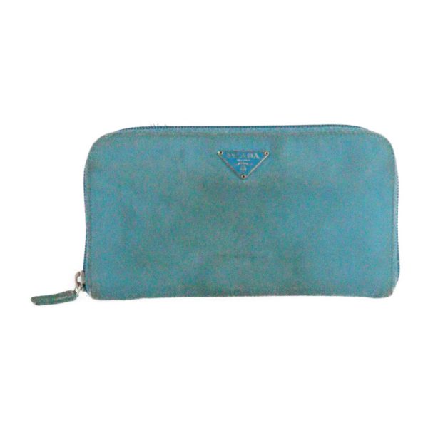 2209061001047 1 Prada Nylon Long Wallet Blue