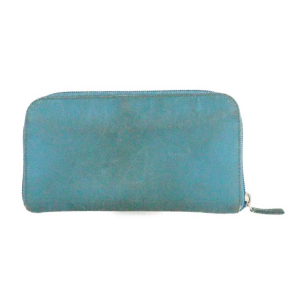 2209061001047 3 Prada Nylon Long Wallet Blue