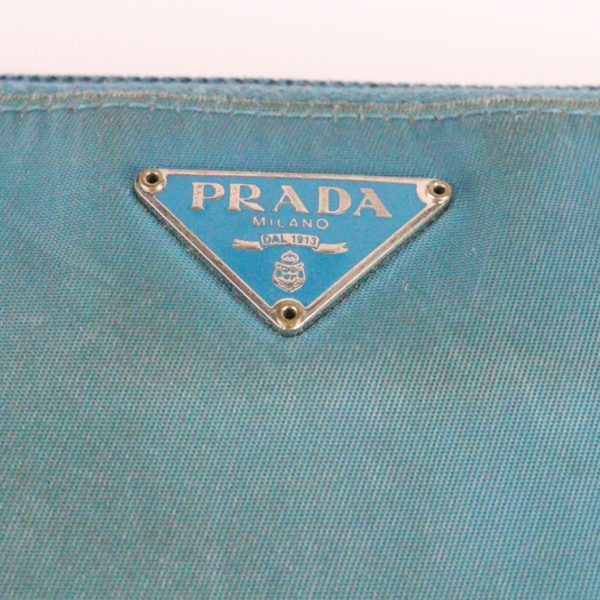 2209061001047 7 Prada Nylon Long Wallet Blue