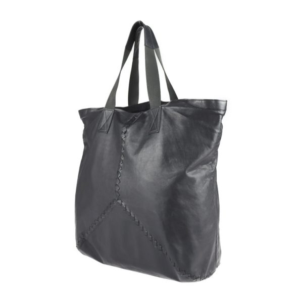 2210023007134 2 Bottega Veneta Intrecciato Leather Tote Bag Black