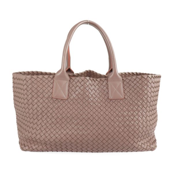 2210023007136 3 Bottega Veneta Cava MM Intrecciato Leather Tote Bag Pink