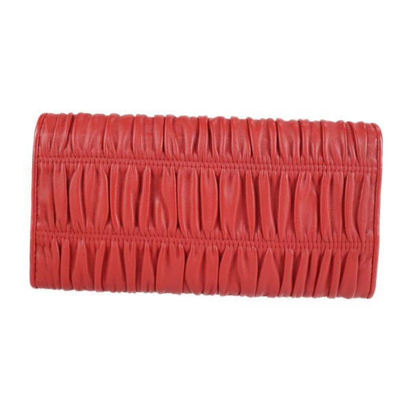 2210043008056 3 Prada NAPPA GAUFRE Leather Long Wallet Red