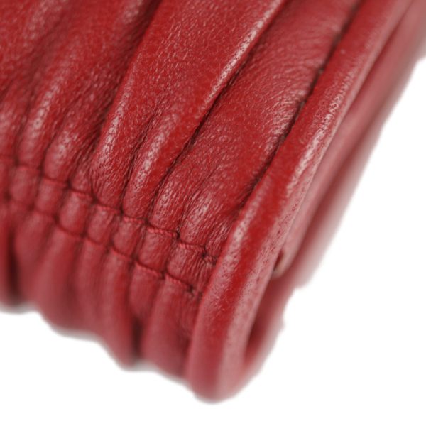 2210043008056 8 Prada NAPPA GAUFRE Leather Long Wallet Red