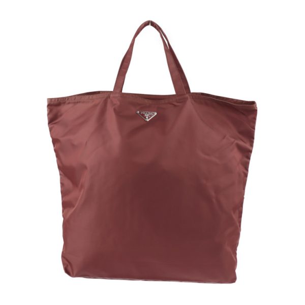 2210103007058 1 Prada Robot Nylon Tote Bag Bordeaux