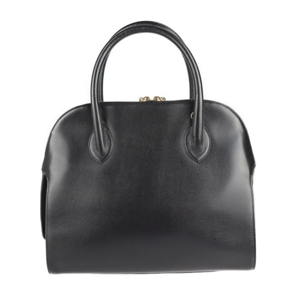 2211013002050 3 Salvatore Ferragamo Gancini Leather Handbag Black