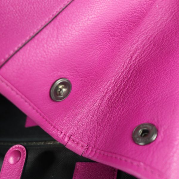 2211043007059 8 Loewe Barocco Anagram Leather Tote Bag Magenta Pink Purple