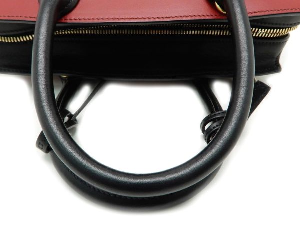 22117203300 06 Prada Saffiano Espianade Saffiano Leather Bag Nero Red