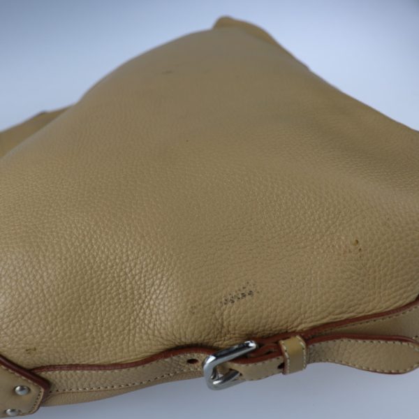 2212093007049 8 Prada Leather Shoulder Bag Beige