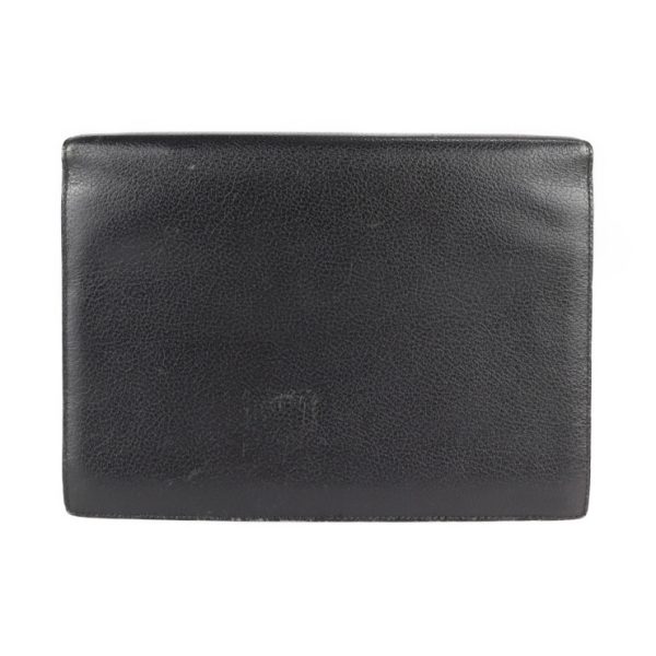 2213013007066 3 Salvatore Ferragamo Leather Clutch Bag Black