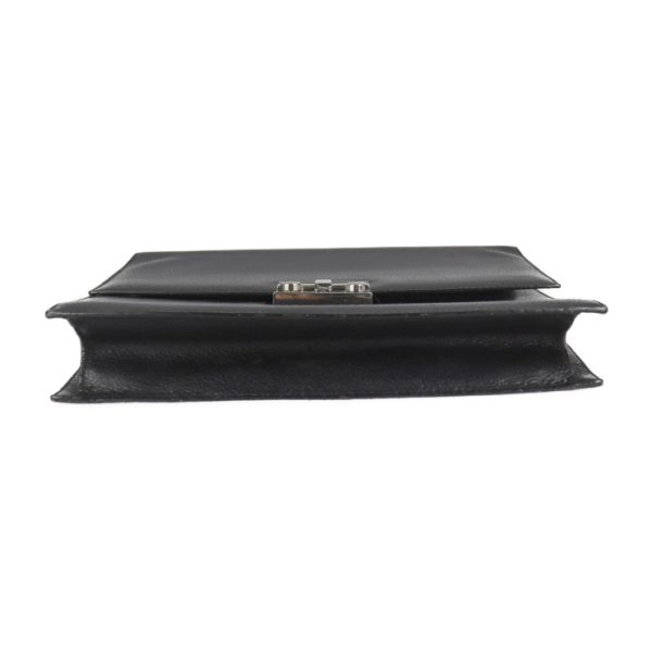 2213013007066 4 Salvatore Ferragamo Leather Clutch Bag Black