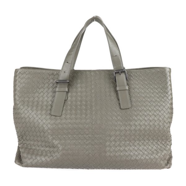 2214023007161 3 Bottega Veneta Intrecciato Leather Tote Bag Gray