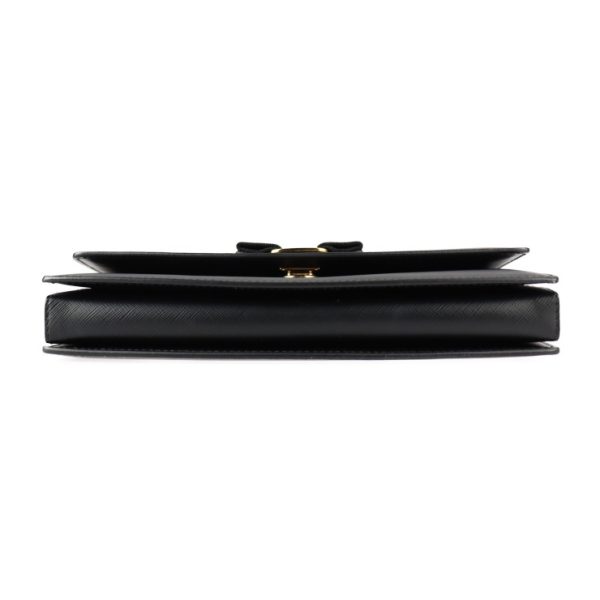 2216103008105 4 Salvatore Ferragamo Vara Ribbon Leather Shoulder Bag Black