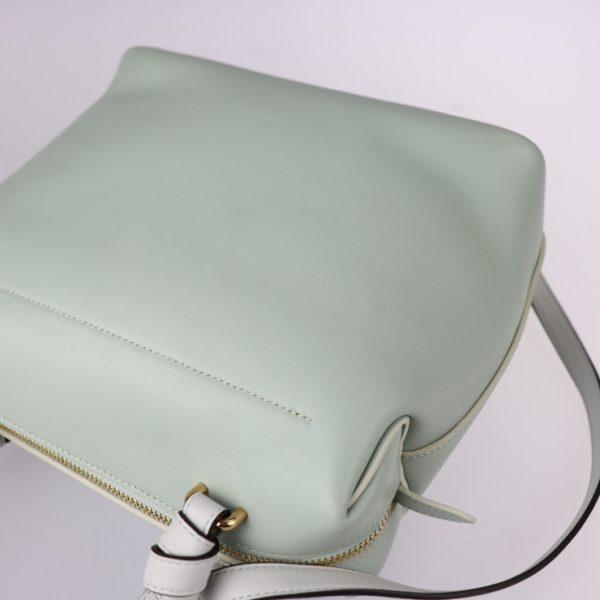 2217113007115 7 Celine Small Soft Cube Calf Leather Handbag Pastel Green