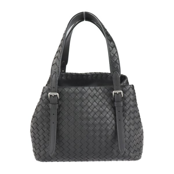 2218043007098 1 Bottega Veneta Mini Chester Intrecciato Leather Handbag Black