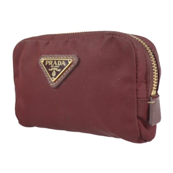 2218043007099 2 Prada Nylon Cosmetic Pouch Garnet