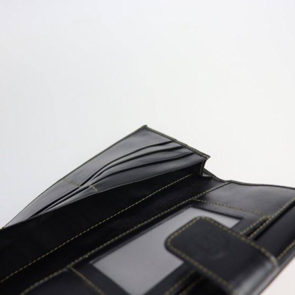 2219053007071 5 Fendi Pecan PVC Leather Wallet Black Beige