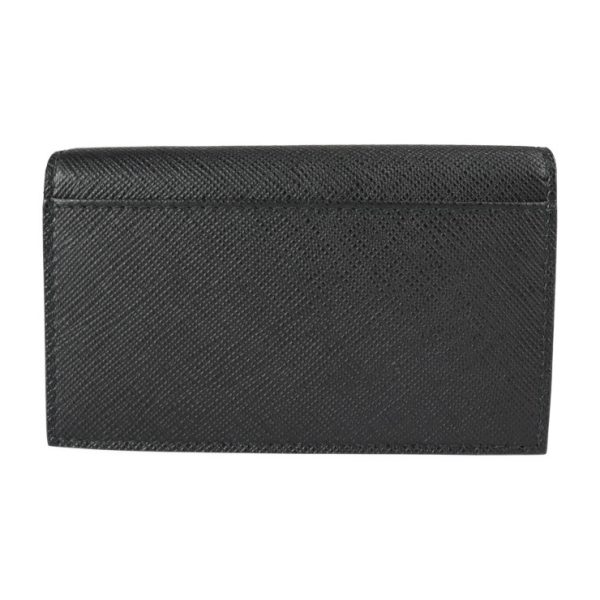 2219093007127 3 Prada Saffiano Metal Leather Card Case Black