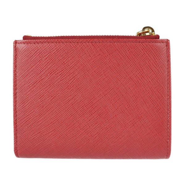 2219093007128 3 Prada Saffiano Leather Bifold Wallet Red