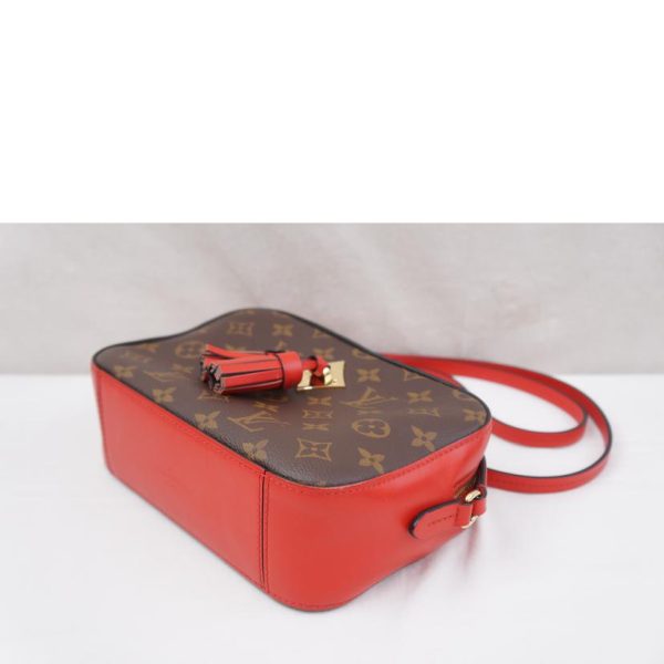 22194 4 Louis Vuitton Saintonge Monogram Coquelicot