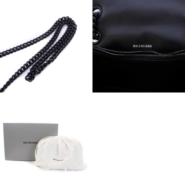 222 902405140017 9 Balenciaga Chain Bag Leather Black