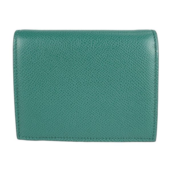 2220053001080 3 Salvatore Ferragamo Gancini Leather Bifold Wallet Green