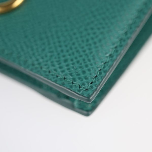 2220053001080 8 Salvatore Ferragamo Gancini Leather Bifold Wallet Green